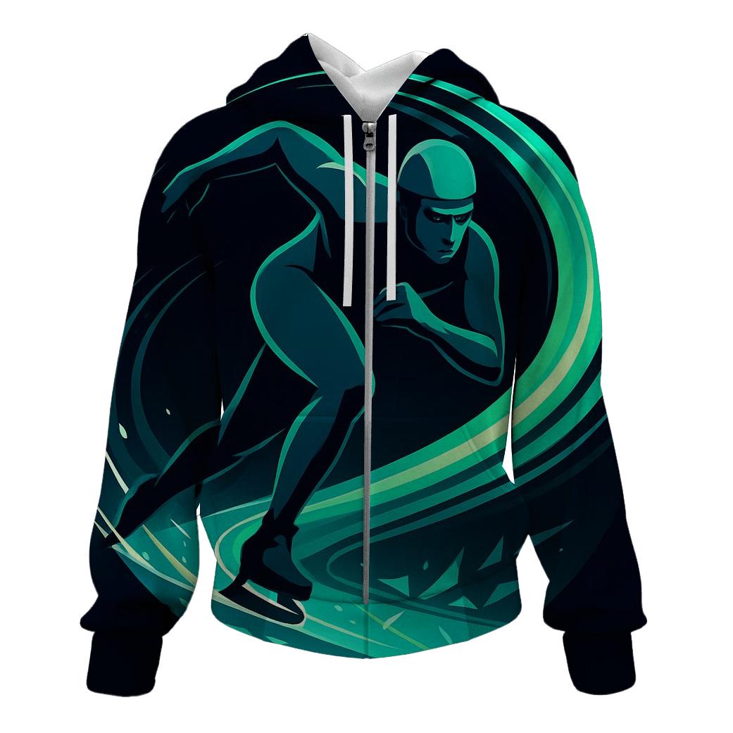 Aurora Line Speed Skating hoodie styles