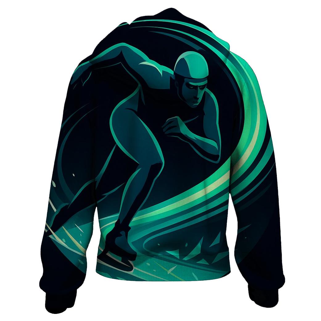 Aurora Line Speed Skating hoodie styles