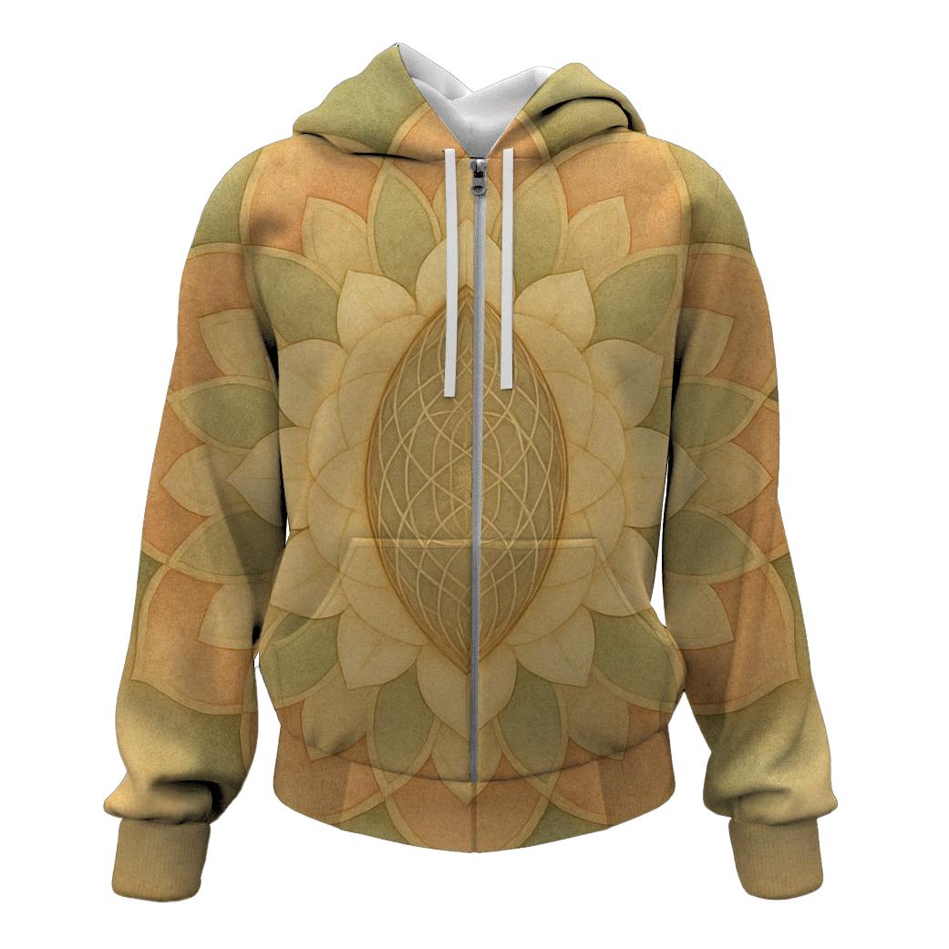 Harmonic Seed Geometry graphic hoodies