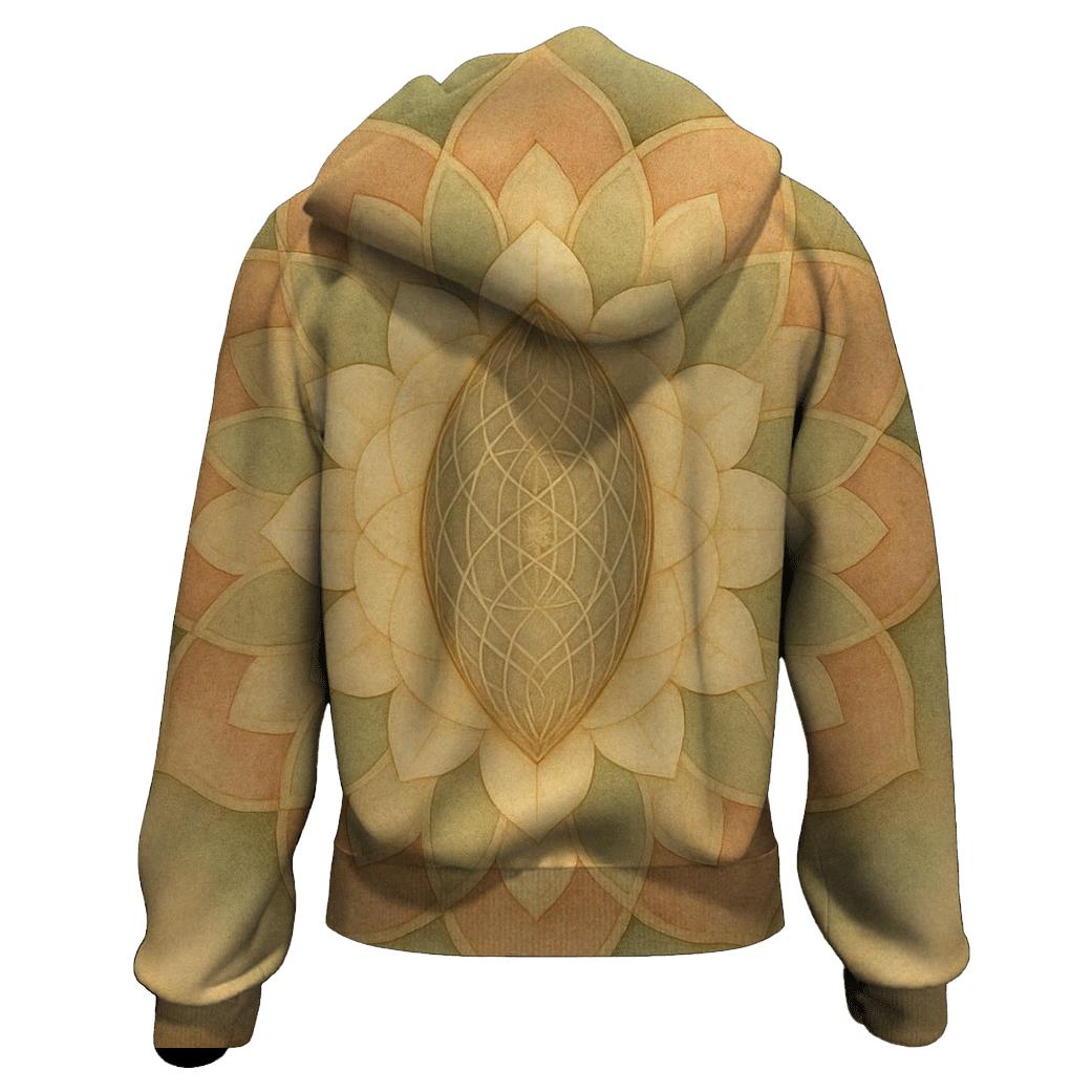 Harmonic Seed Geometry graphic hoodies