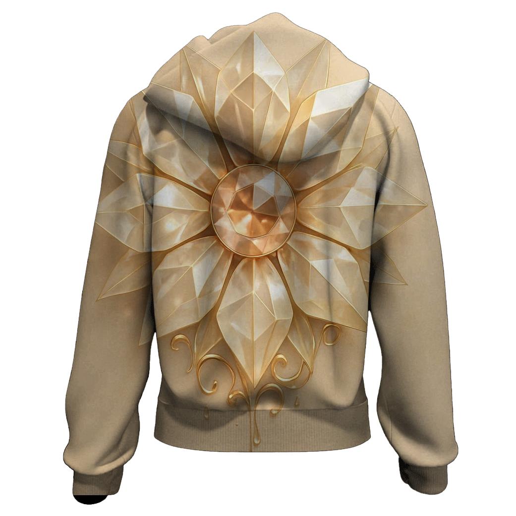 Champagne Prism Bloom pullover hoodies