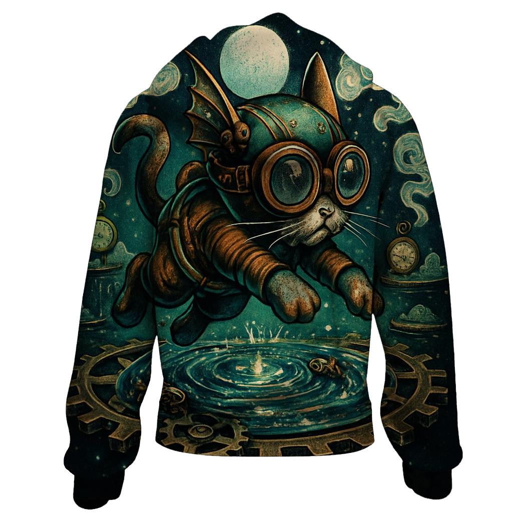 Clockwork Lagoon Cat hoodie trends