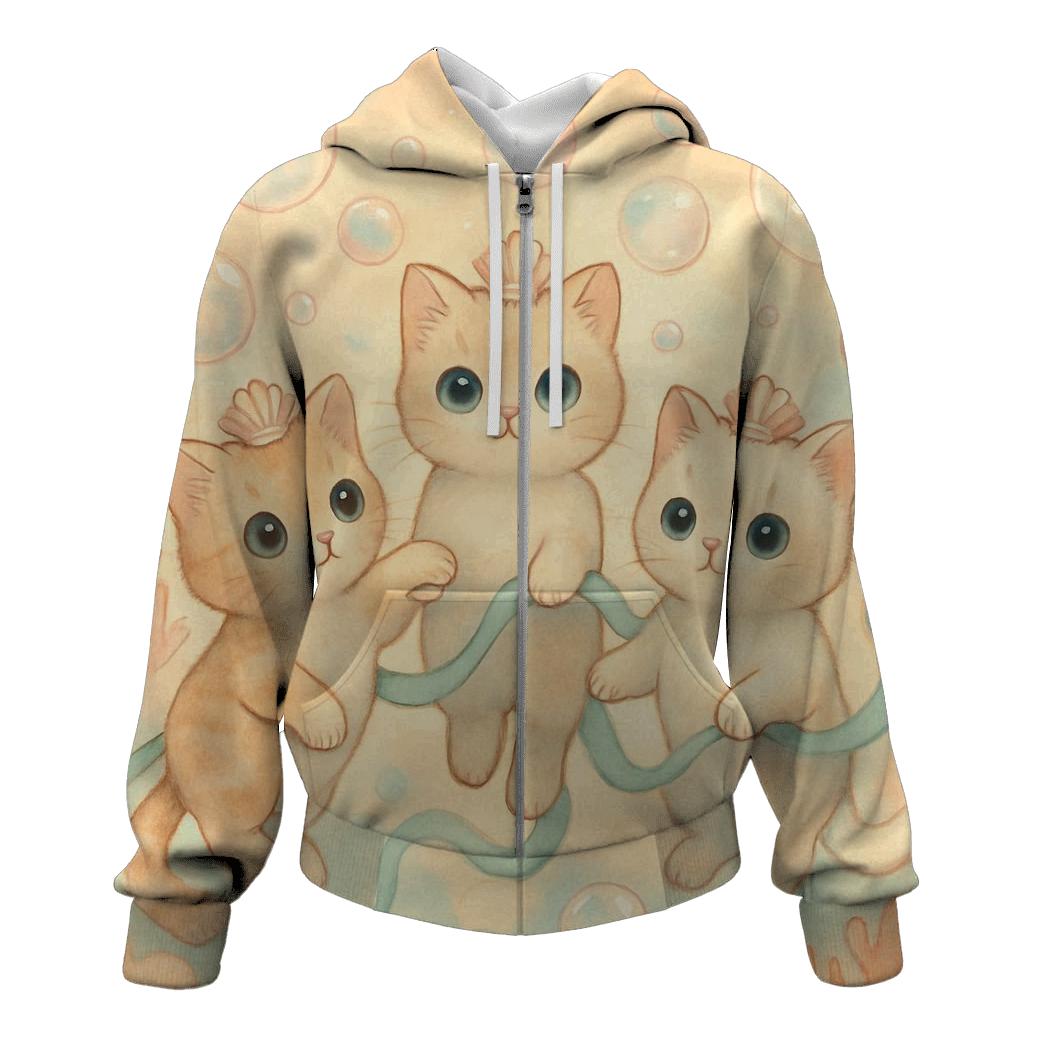 Sunrise Bubble Reef Cat Guardians hoodie designs