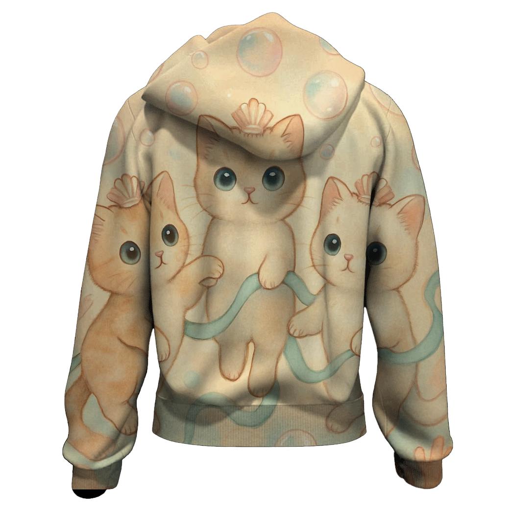 Sunrise Bubble Reef Cat Guardians hoodie designs