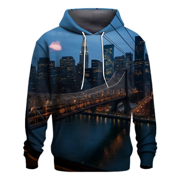 Roosevelt Island Tram Window Over Midtown graphic hoodies
