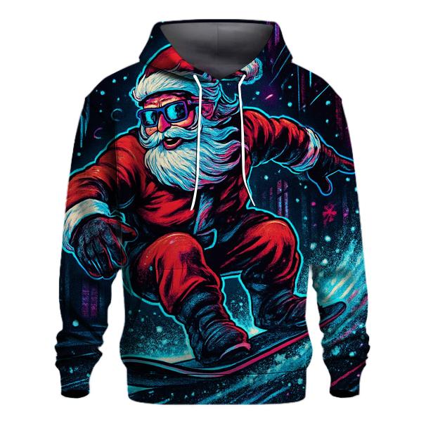 Neon Blizzard Santa Street Rider hoodies fashion