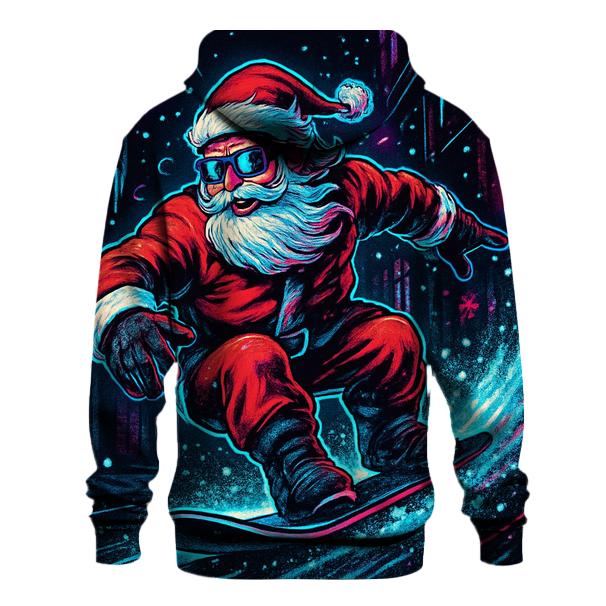 Neon Blizzard Santa Street Rider hoodies fashion