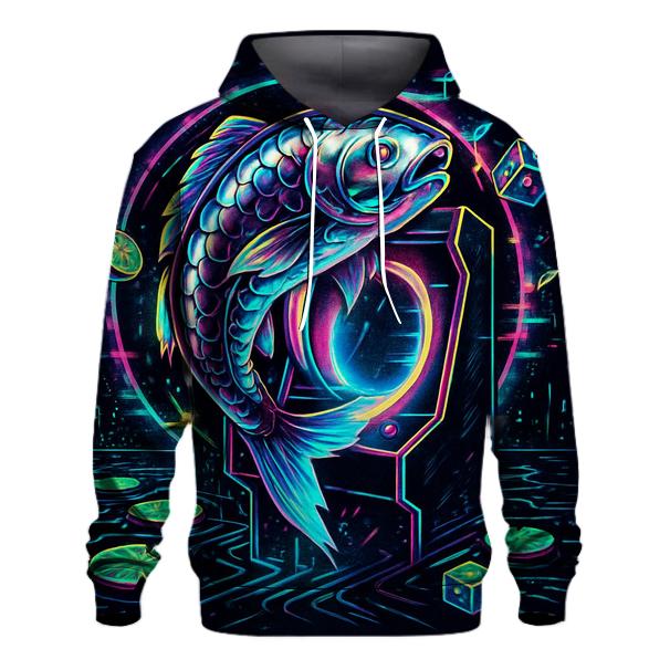 Chrono Koi Arcade Drift zip-up hoodies
