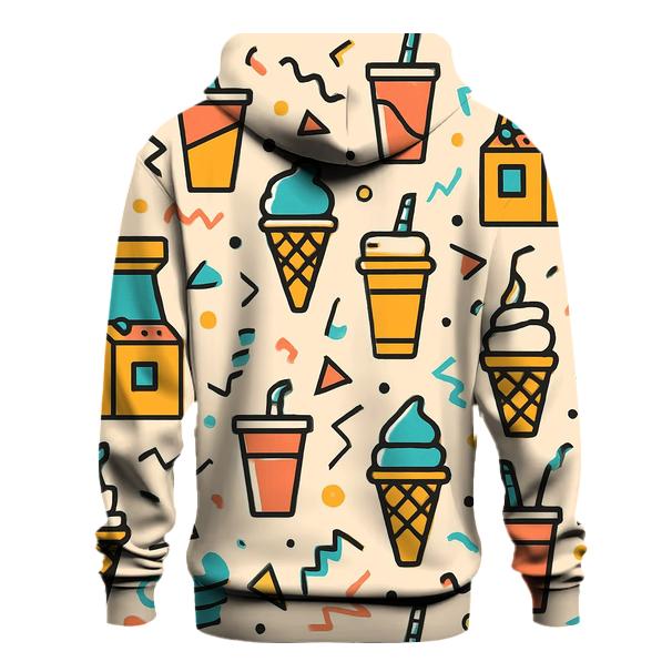 Mall Food Court Pattern Parade hoodies fashion