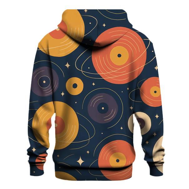 Vinyl Galaxy Groove Rings printed hoodies