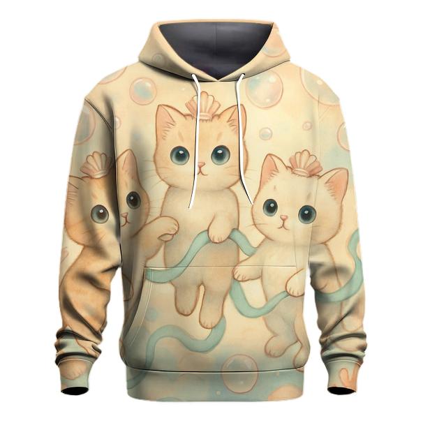 Sunrise Bubble Reef Cat Guardians printed hoodies