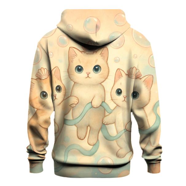Sunrise Bubble Reef Cat Guardians printed hoodies