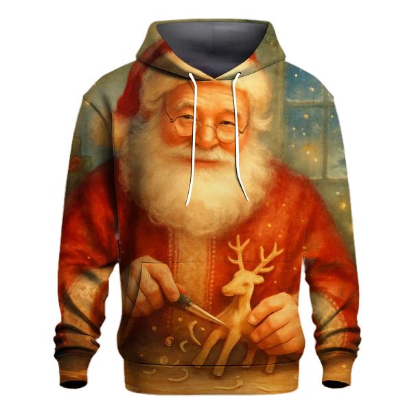 Fireside Workshop Santa Toymaker Reverie embroidered hoodies