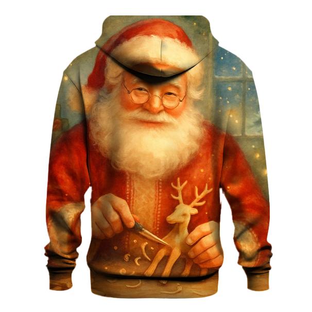 Fireside Workshop Santa Toymaker Reverie embroidered hoodies