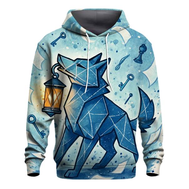 Lantern Wolf Of The Paper Storm embroidered hoodies
