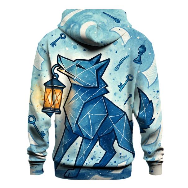 Lantern Wolf Of The Paper Storm embroidered hoodies