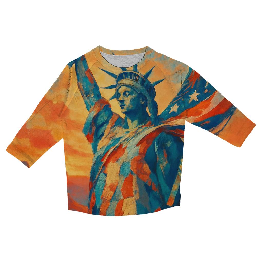 Liberty Current Through The Canyon Sky stylish quarter sleeve tops