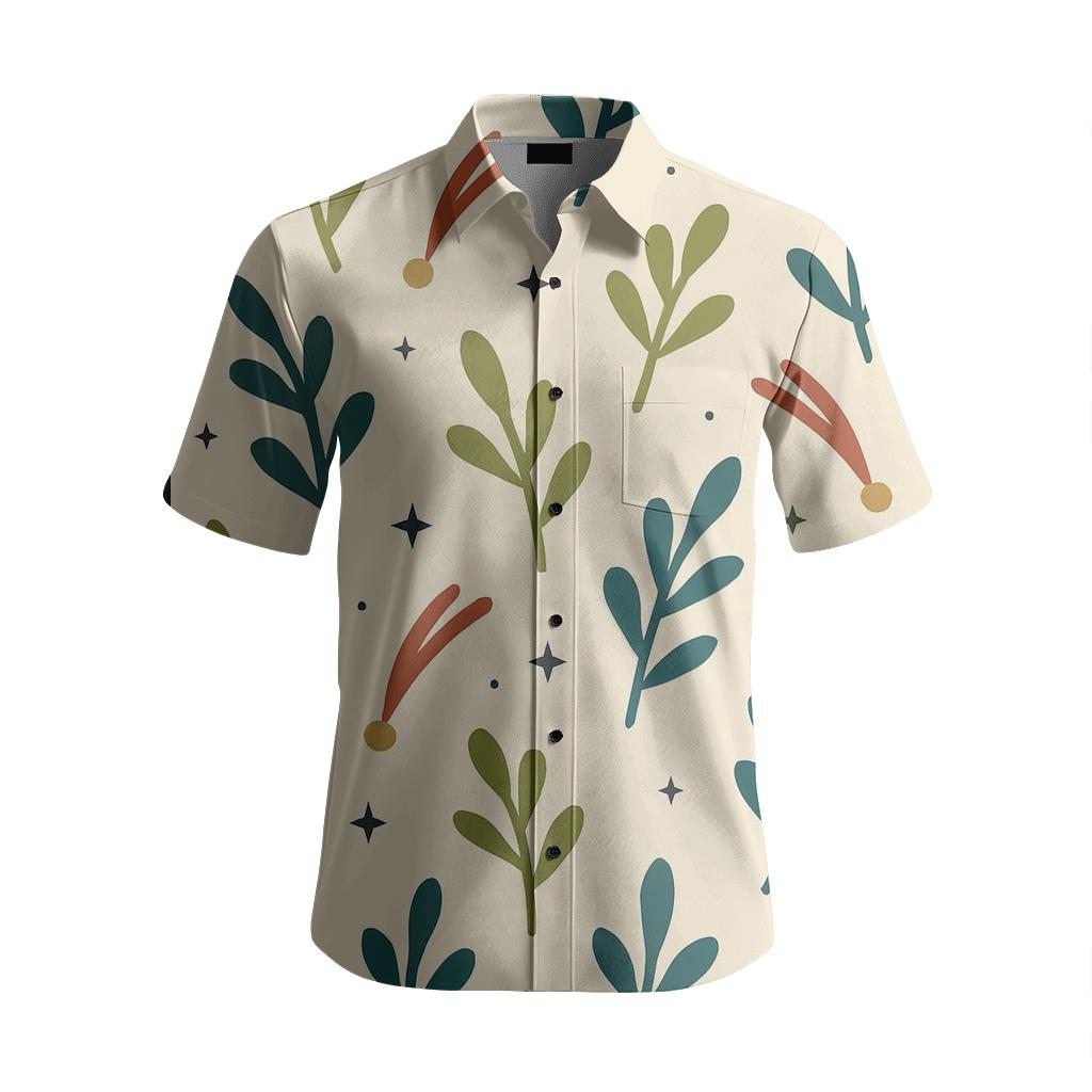 Orbiting Comet Botanical Scatter Motif personalized embroidery shirts