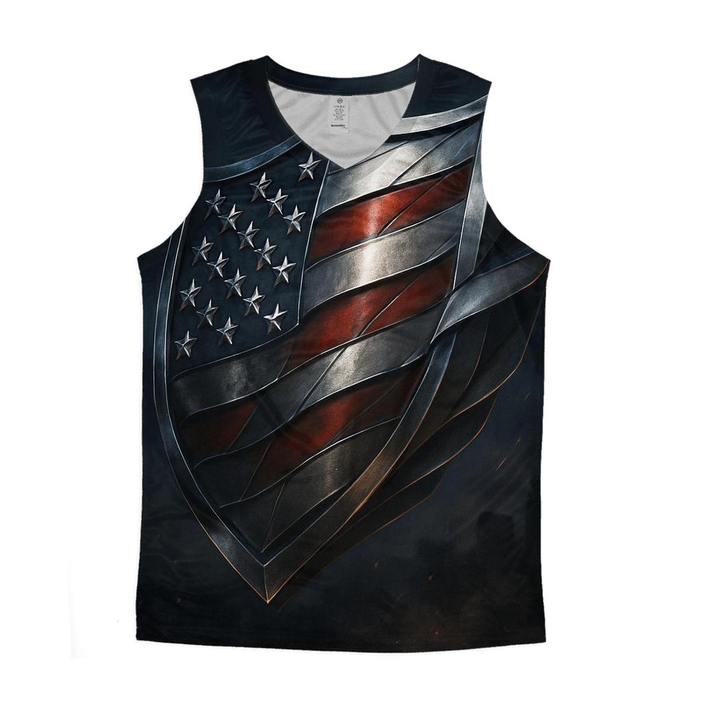 Forged Stars Over Midnight Steel designer workout tanks