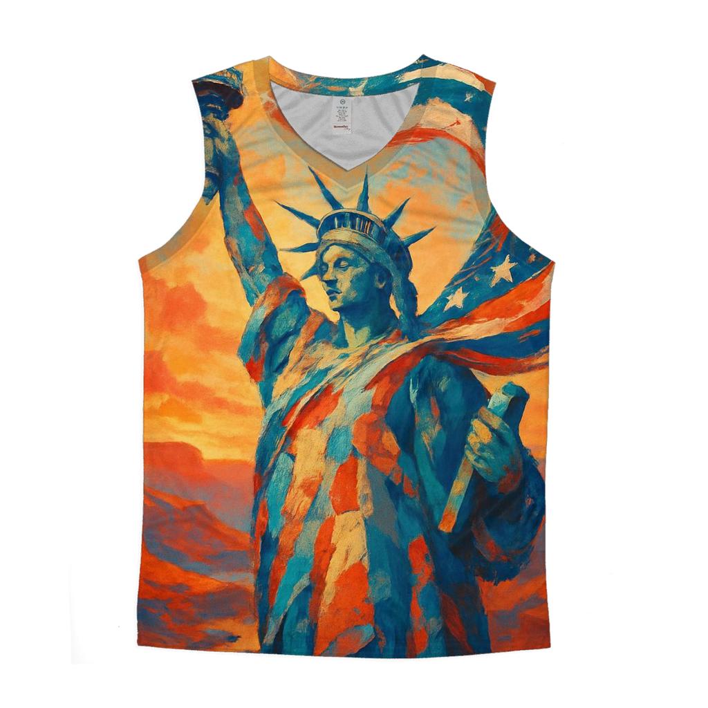 Liberty Current Through The Canyon Sky cotton sleeveless tops