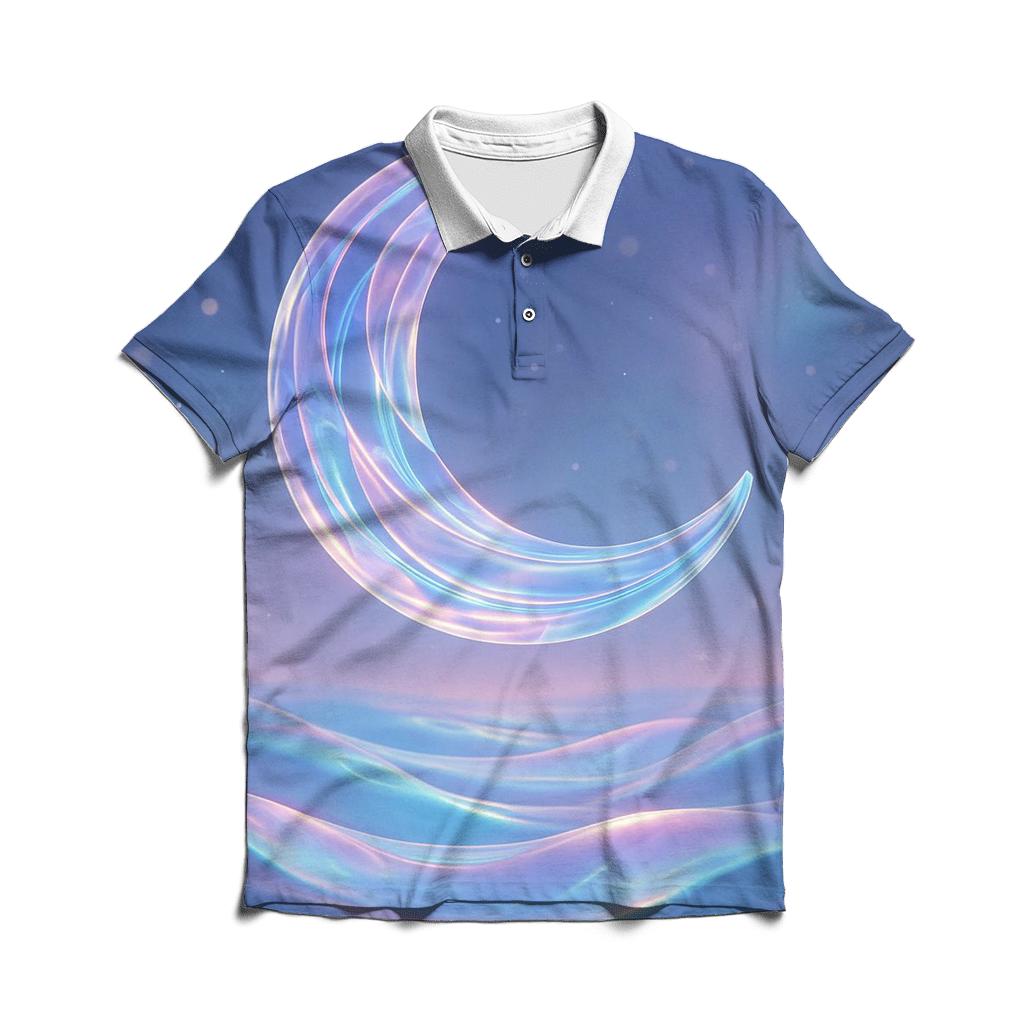 Prism Tides Of The Silent Moon custom polo shirts