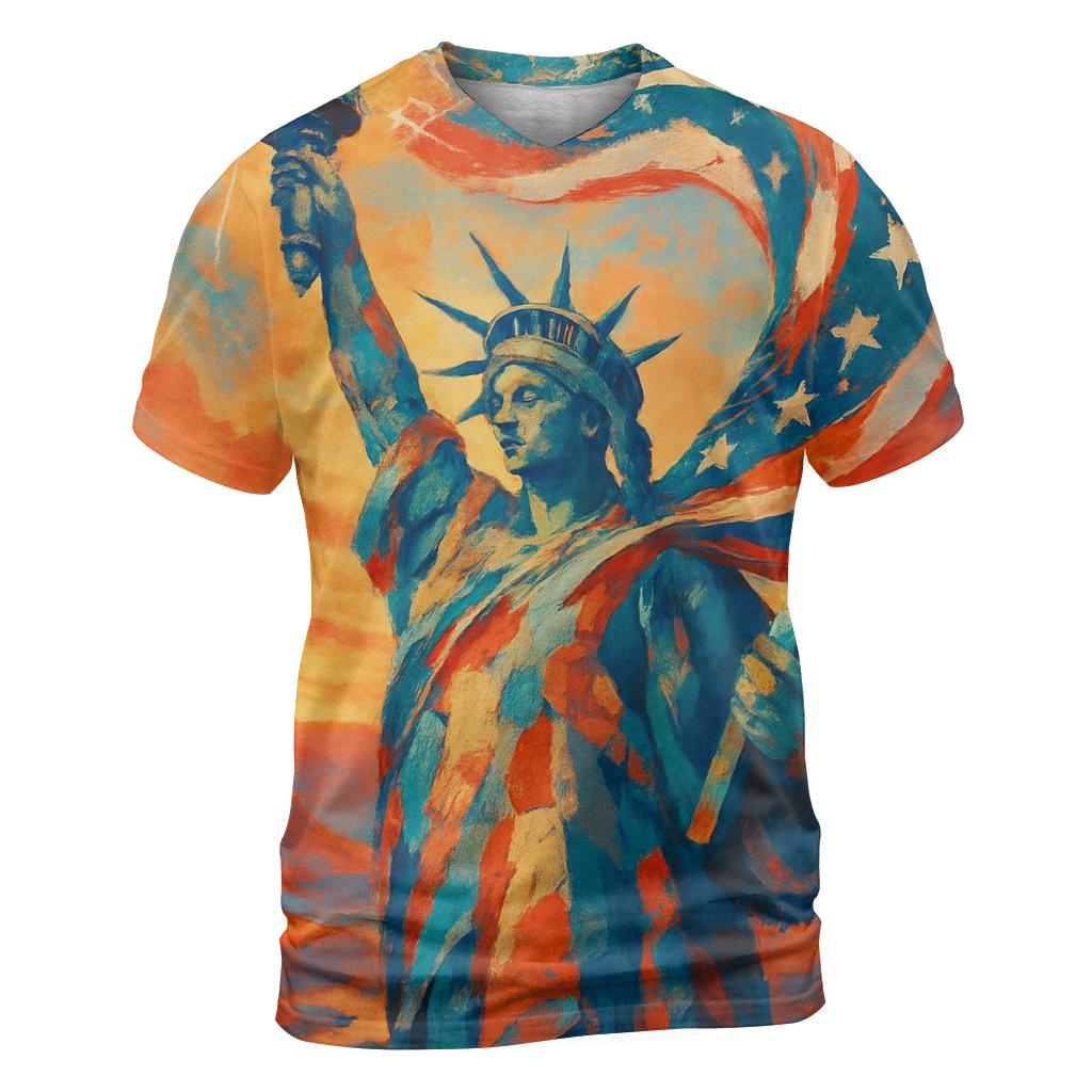Liberty Current Through The Canyon Sky designer pattern shirts