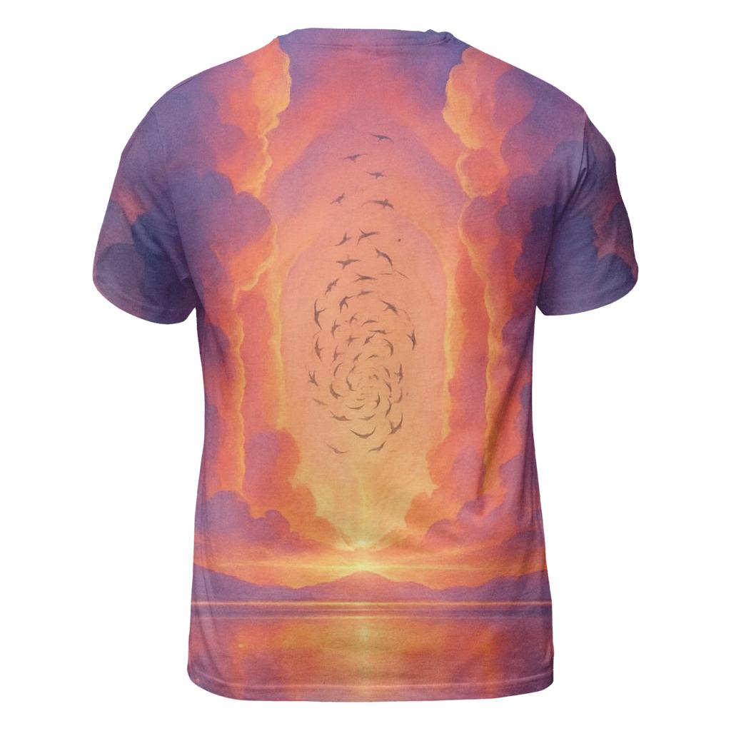 Cathedral Of Dusk Clouds vibrant all-over design tees