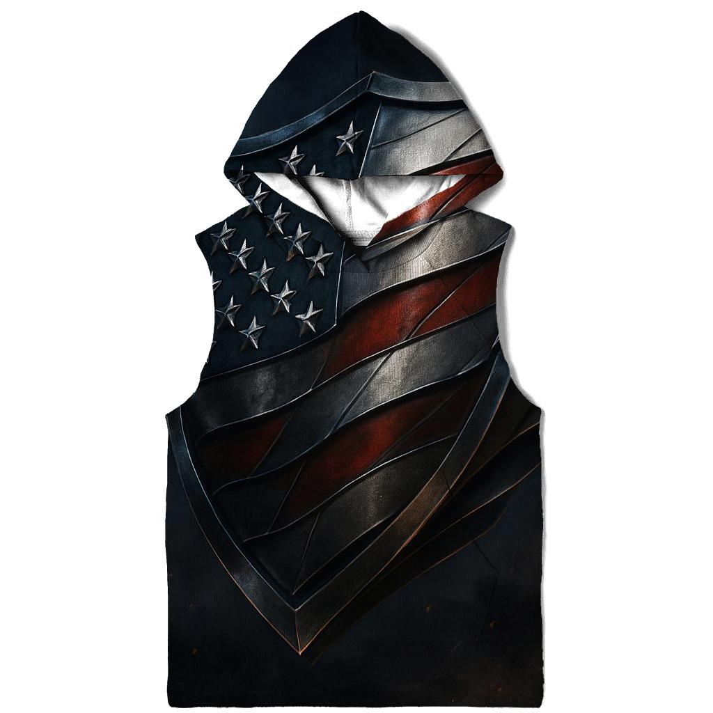 Forged Stars Over Midnight Steel embroidered hoodies