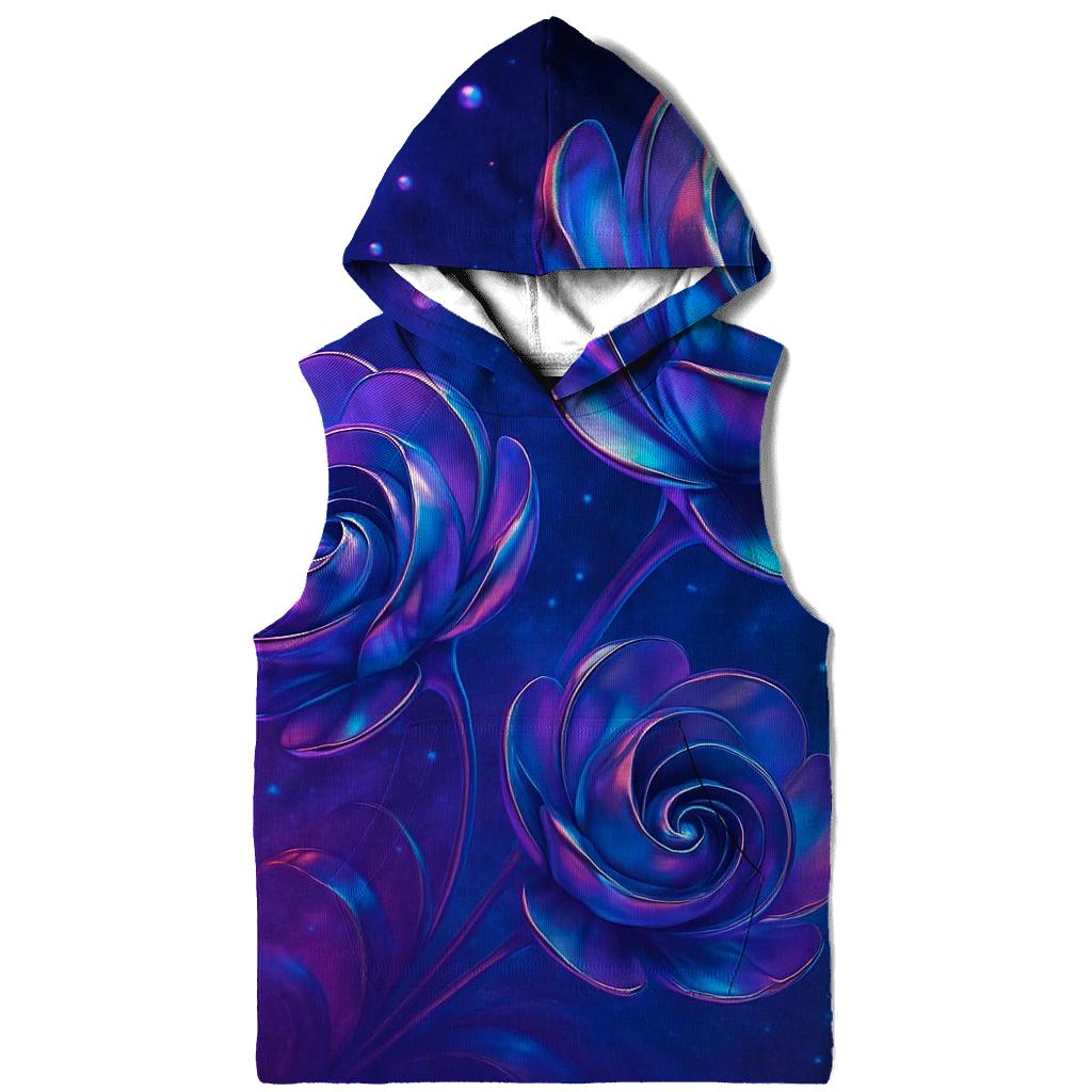 Chrome Bloom Nebula Garden pullover hoodies