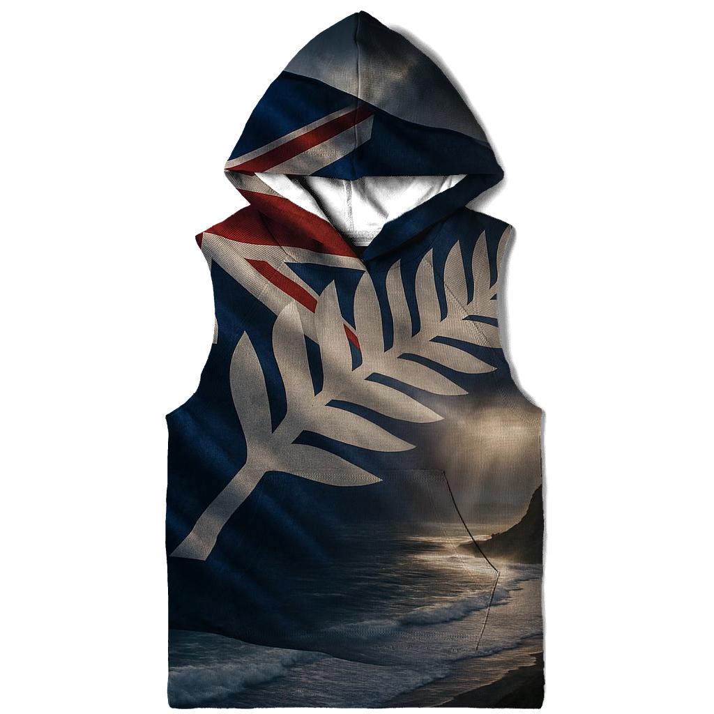 New Zealand Stormlit Silver Fern Flag hoodie trends