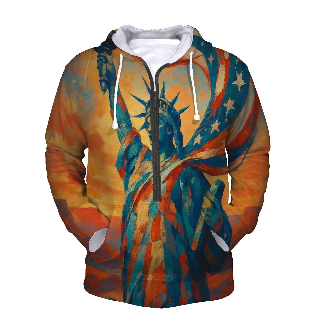 Liberty Current Through The Canyon Sky printed hoodies