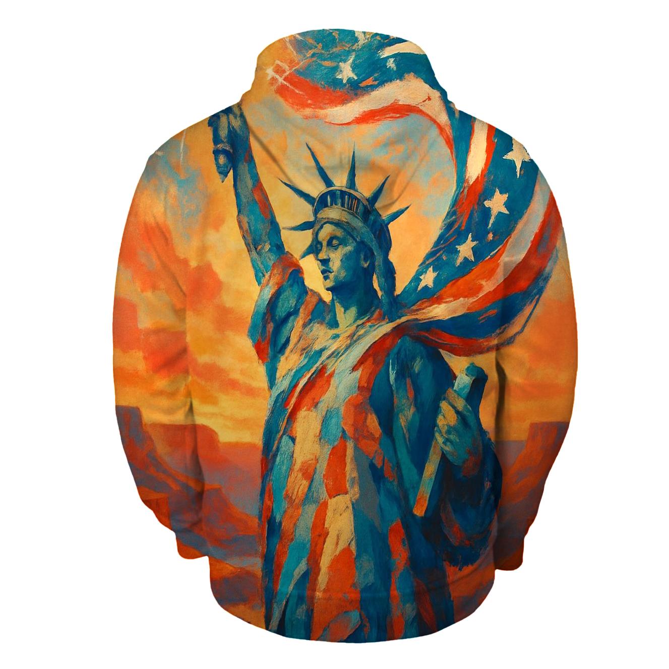 Liberty Current Through The Canyon Sky printed hoodies