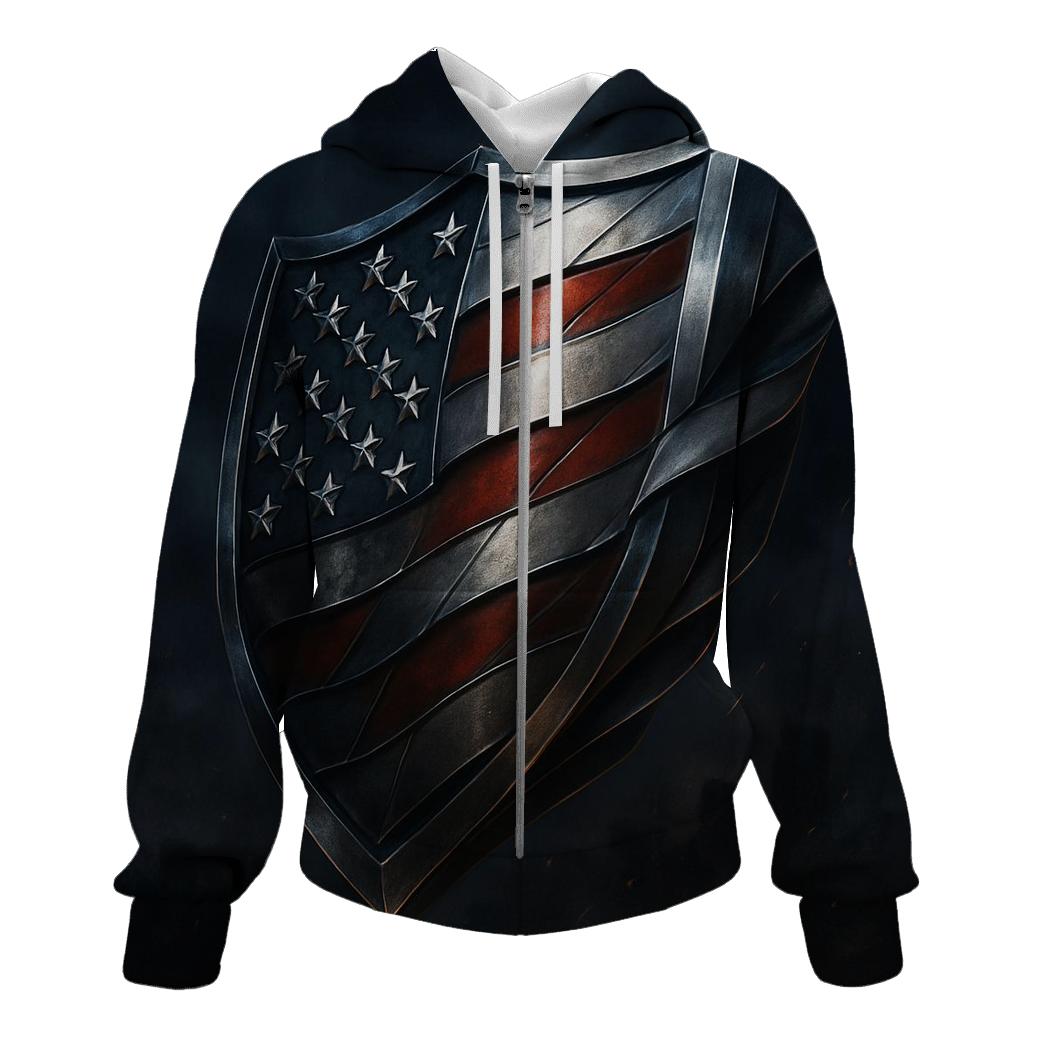 Forged Stars Over Midnight Steel hoodie styles