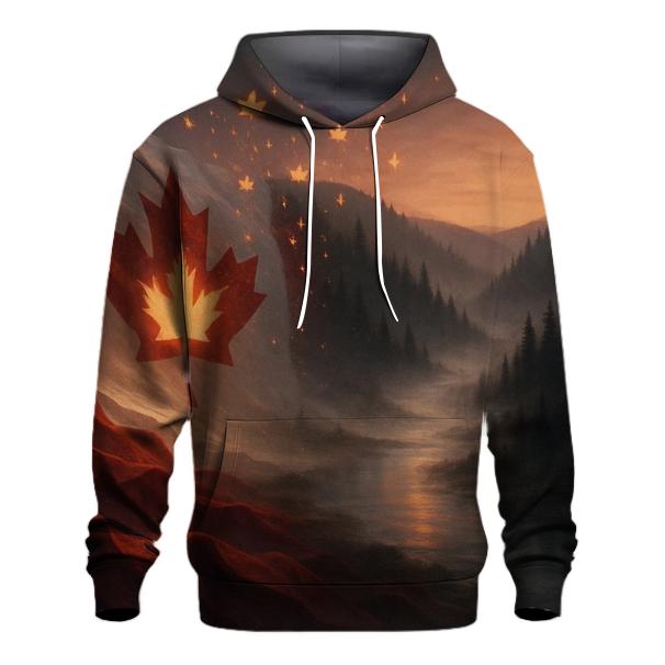 Canada Boreal Flag Aurora hoodies fashion