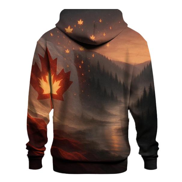 Canada Boreal Flag Aurora hoodies fashion