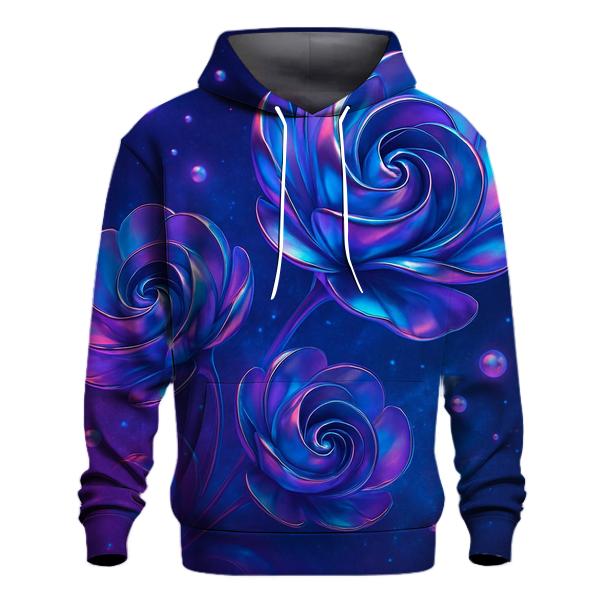 Chrome Bloom Nebula Garden designer hoodies