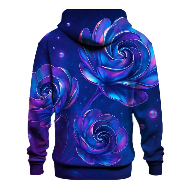 Chrome Bloom Nebula Garden designer hoodies