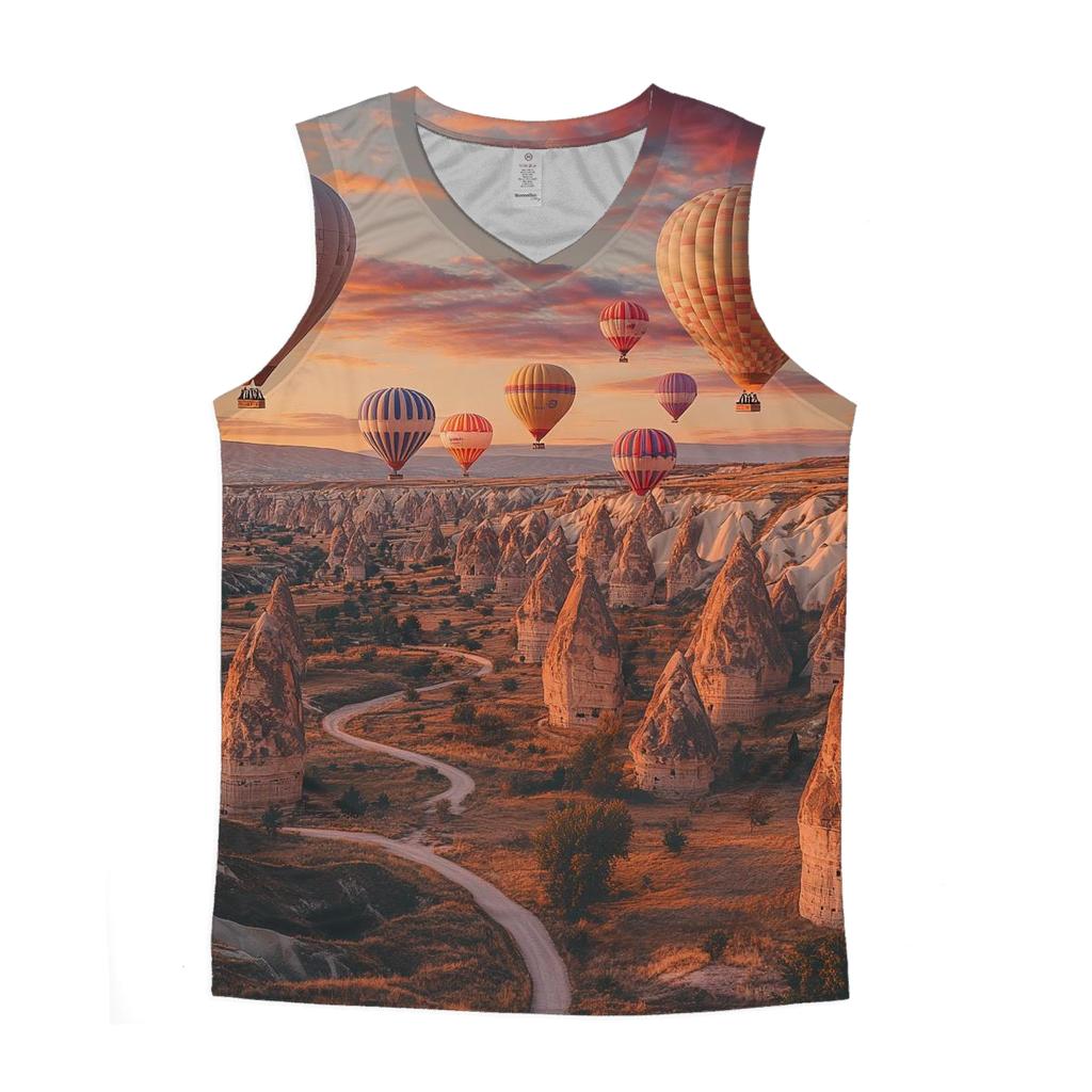 Cappadocia Fairy Chimneys - Goreme sports performance tank tops