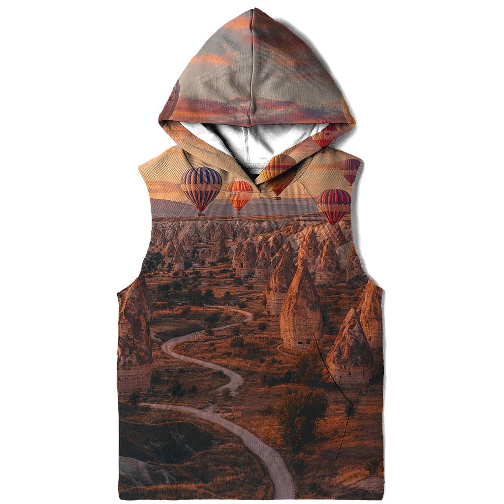 Cappadocia Fairy Chimneys - Goreme embroidered hoodies