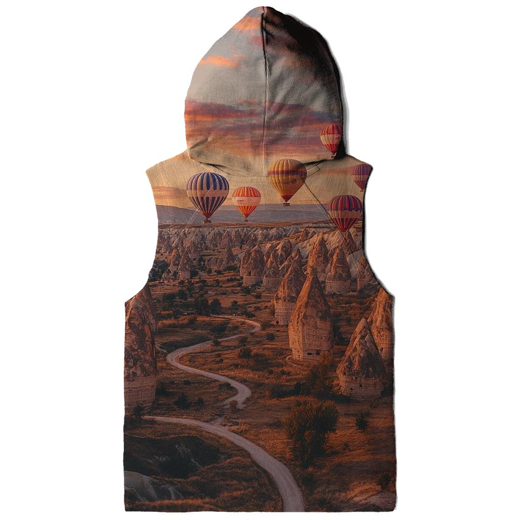 Cappadocia Fairy Chimneys - Goreme embroidered hoodies
