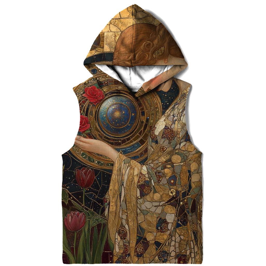 Gustav Klimt Inspired Mythic Garden Of Planets hoodie designs