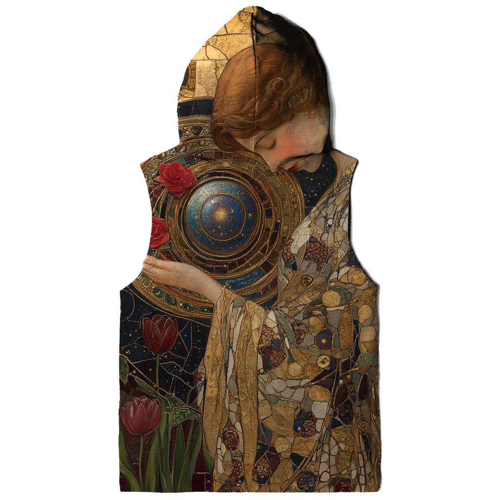 Gustav Klimt Inspired Mythic Garden Of Planets hoodie designs