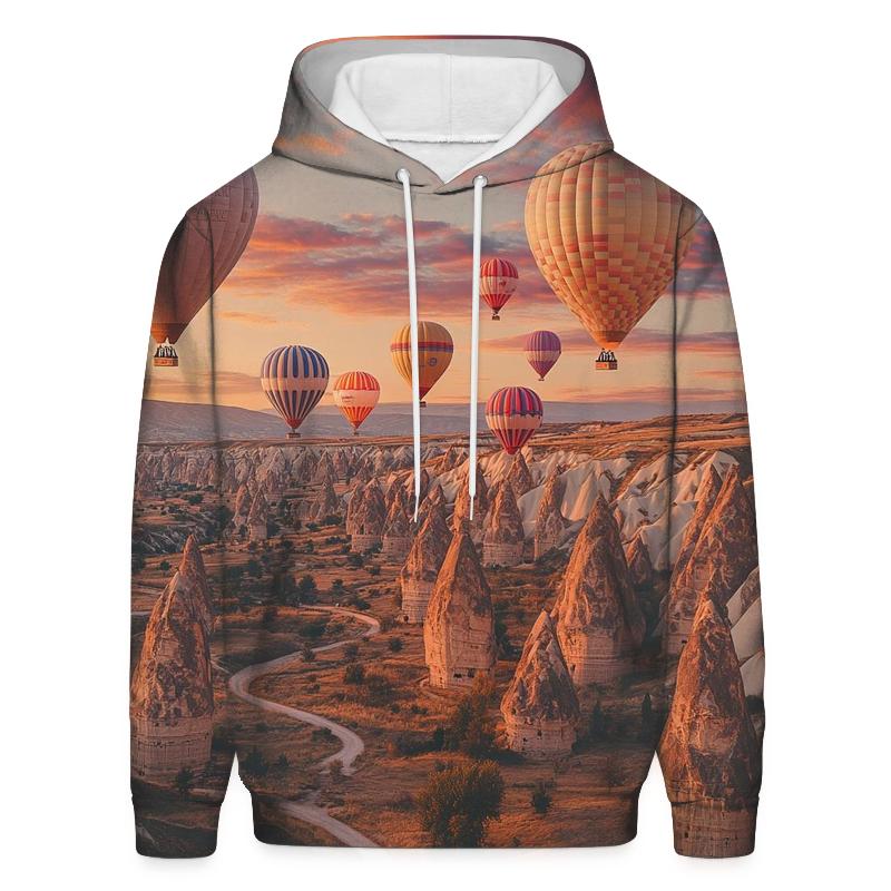 Cappadocia Fairy Chimneys - Goreme embroidered hoodies