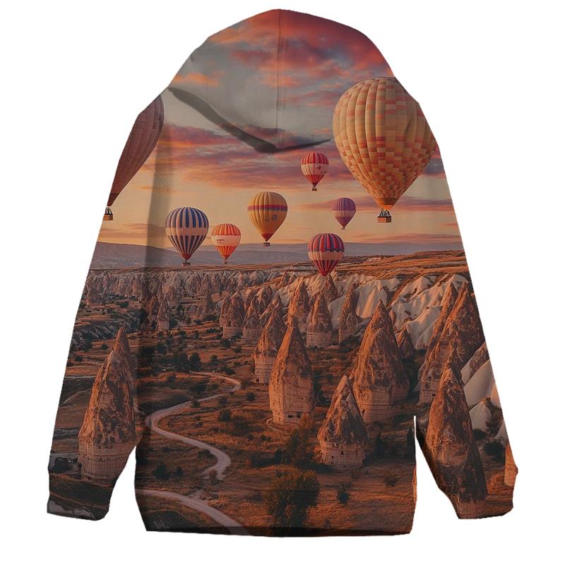 Cappadocia Fairy Chimneys - Goreme embroidered hoodies
