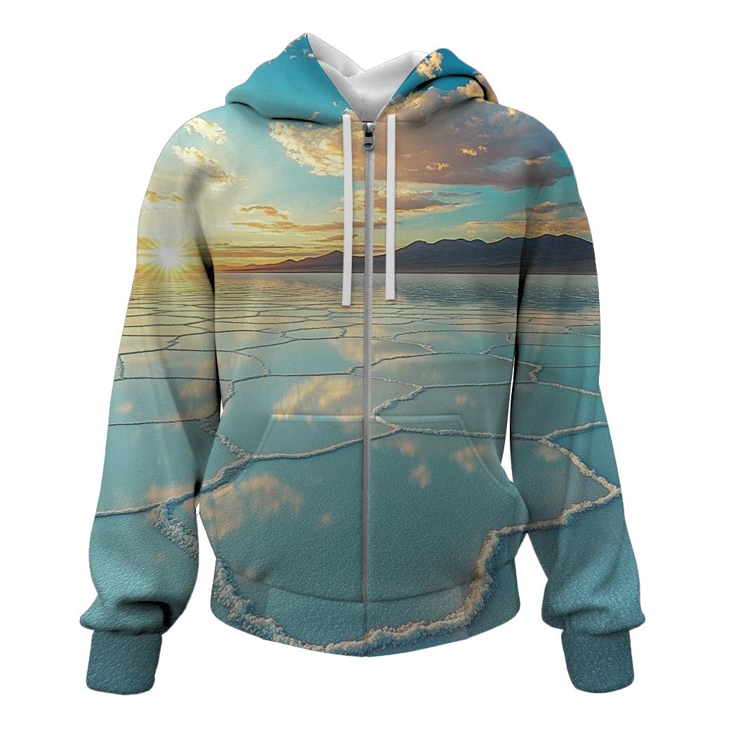 Salar De Uyuni Salt Flats - Uyuni embroidered hoodies