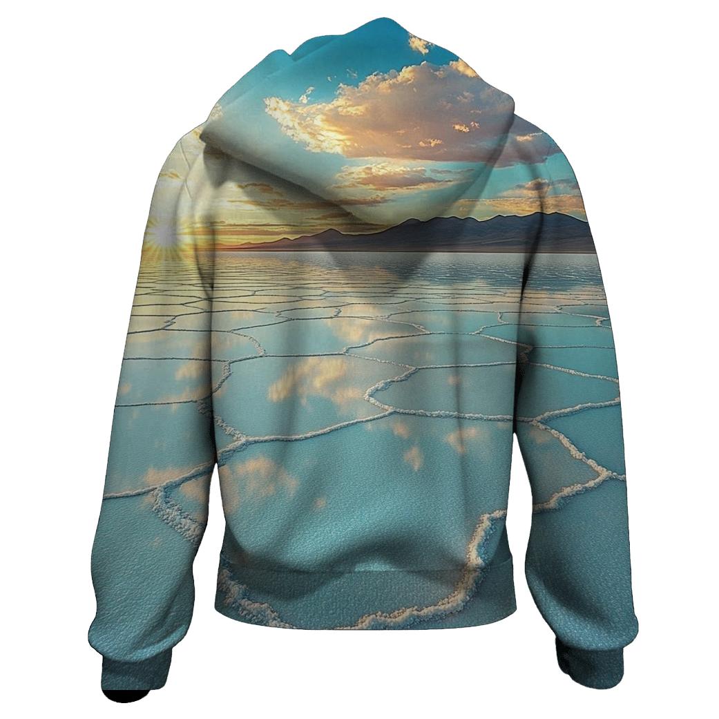 Salar De Uyuni Salt Flats - Uyuni embroidered hoodies