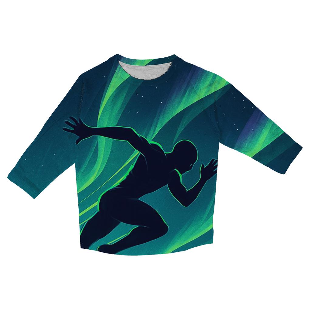 Aurora Sprint Track Poster trendy 3/4 sleeve tops
