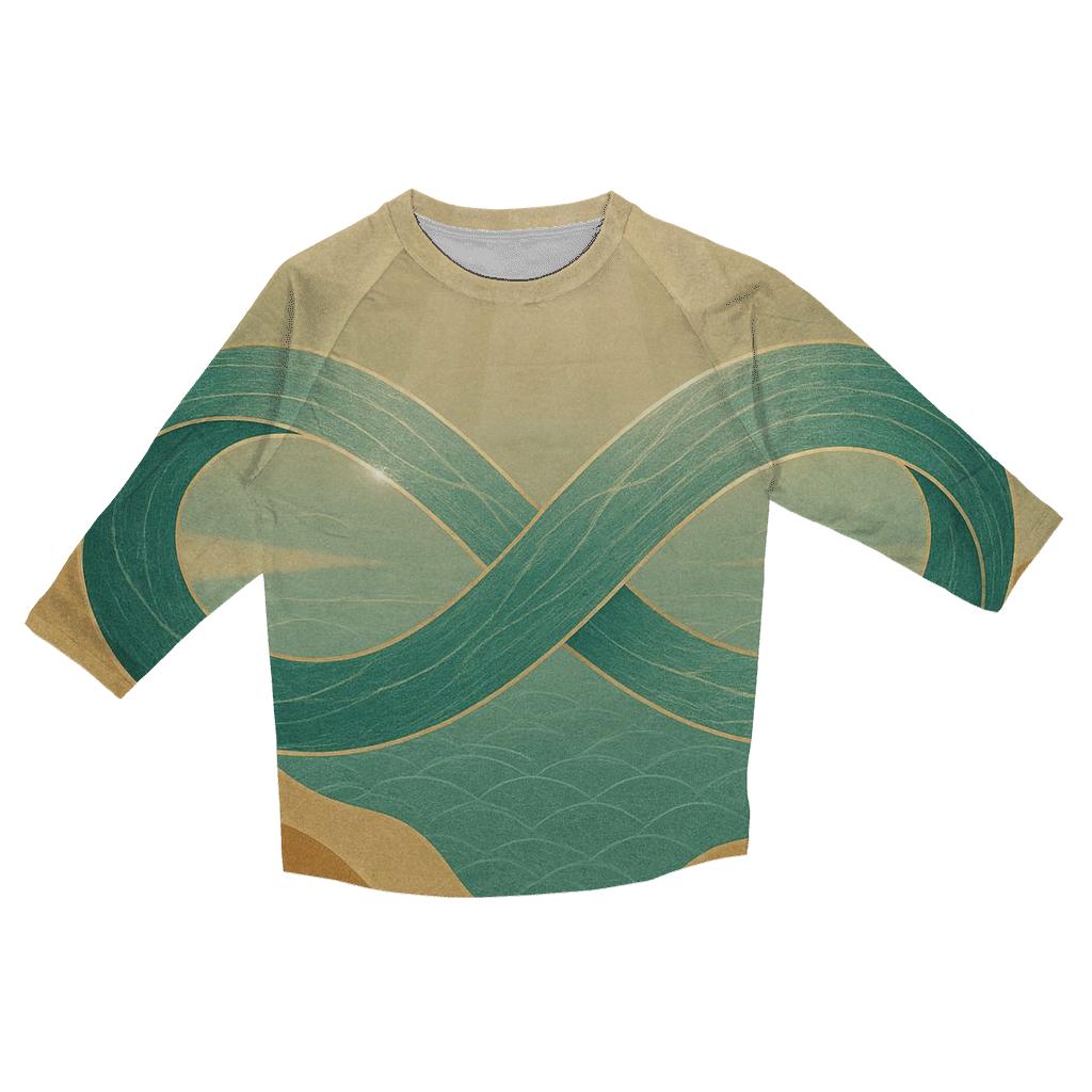 River Of Quiet Renewal custom 3/4 sleeve shirts