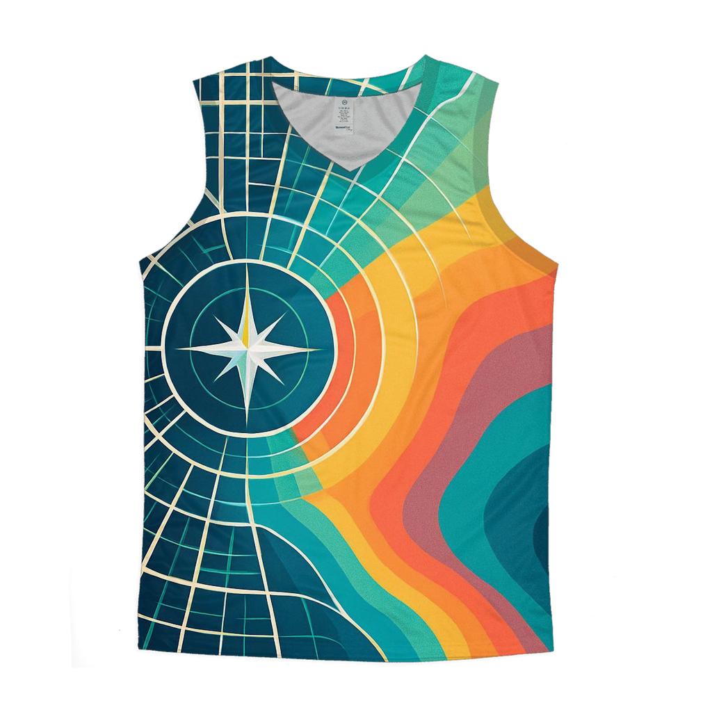 Prismatic City Map Mirage designer workout tanks