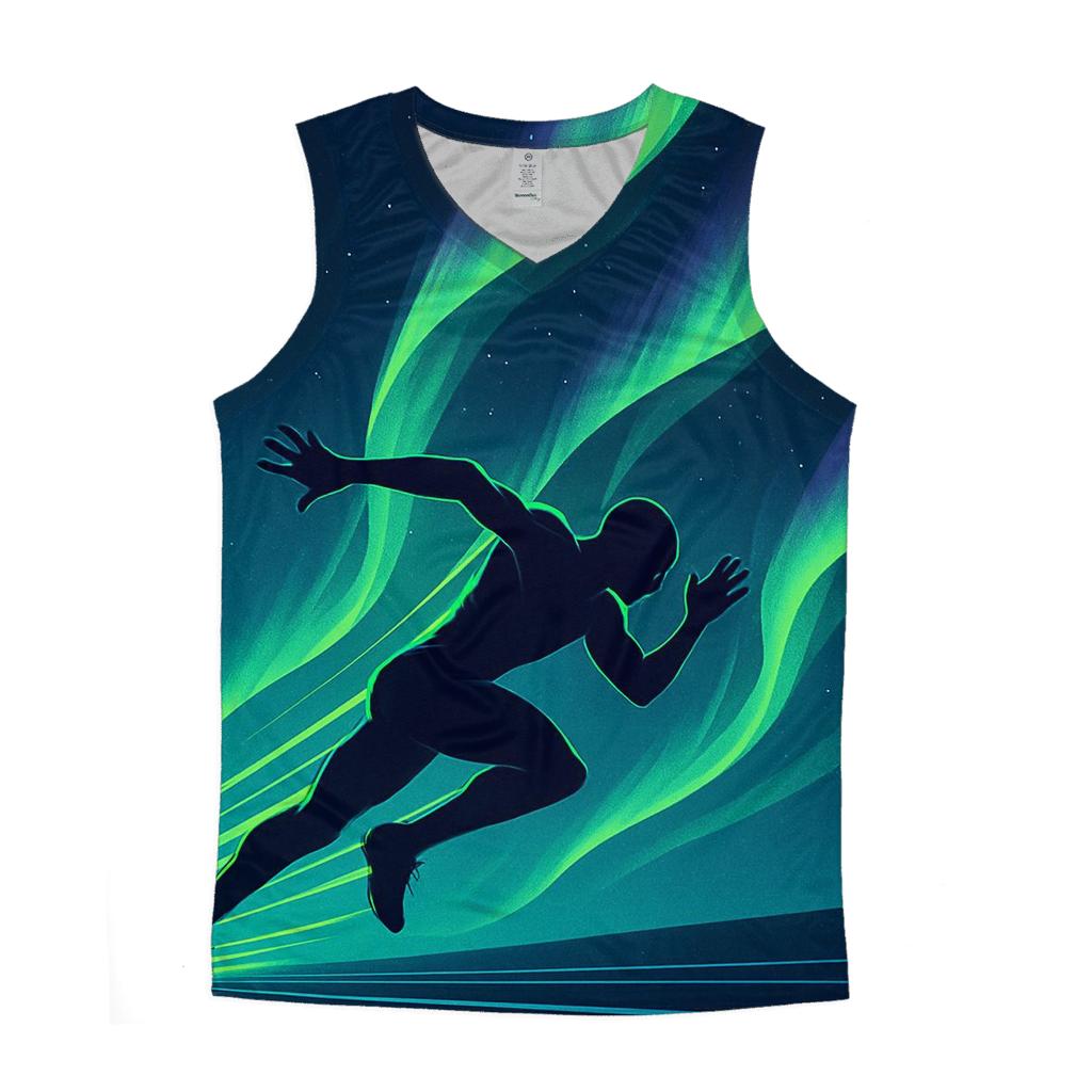 Aurora Sprint Track Poster trendy fitted tank tops